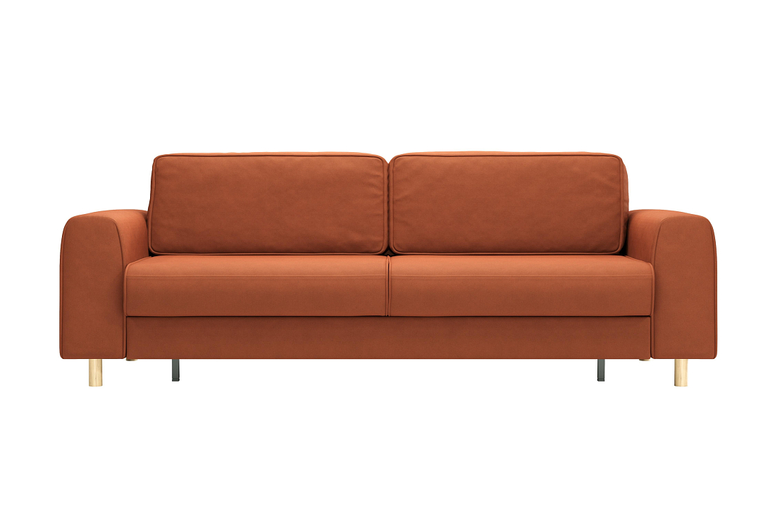 Шелдон / Диван - кровать 3-х местн. букле Лайк терракотовый 412